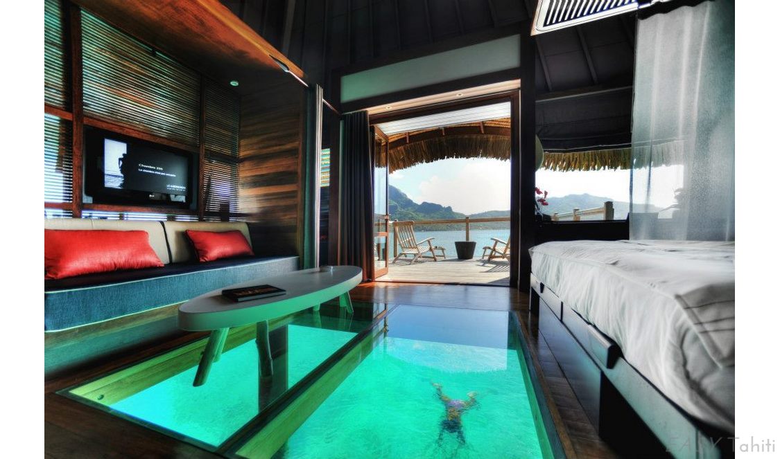 vacation in an overwater bungalow in Bora Bora