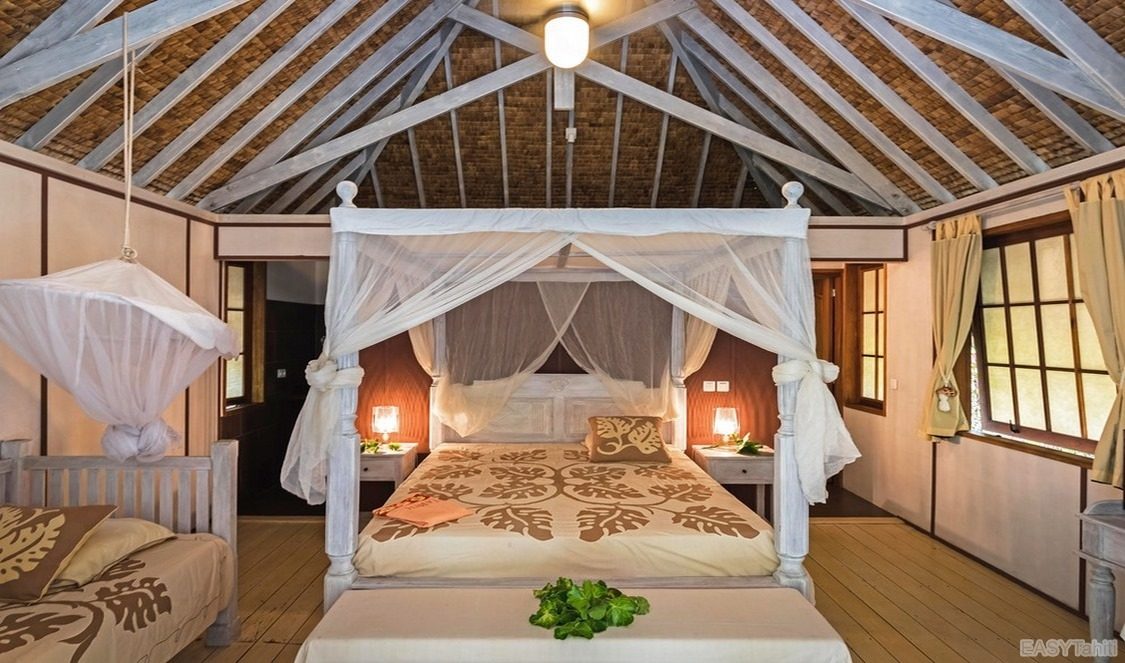 bungalow lune de miel en pension de famille romantique à Moorea pour votre voyage en polynésie