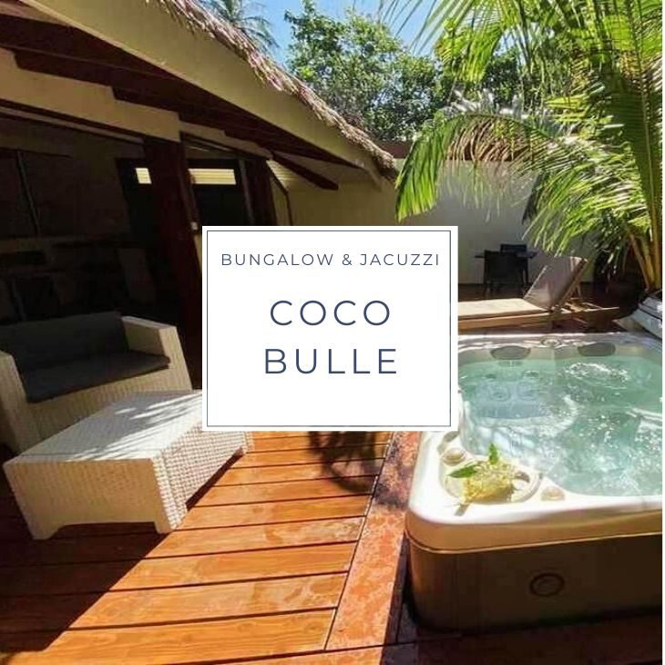 bungalows avec jacuzzi COCO BULLE sur l'ile de Moorea en Polynésie