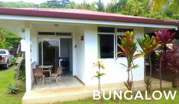bungalow  à la pension Anapa Lodge sur l'ile de Moorea en Polynésie