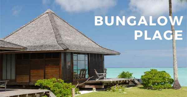 bungalow plage à l'hôtel Matira sur l'ile de Bora Bora en Polynésie