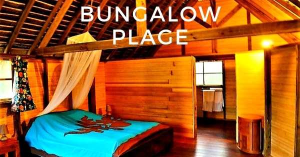 bungalow plage à la pension Moana Lodge sur l’ile de Huahine en Polynésie
