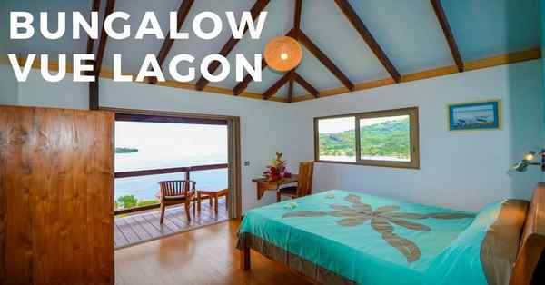 bungalow vue lagon à la pension villa tonoi sur l'ile de Raiatea en Polynésie