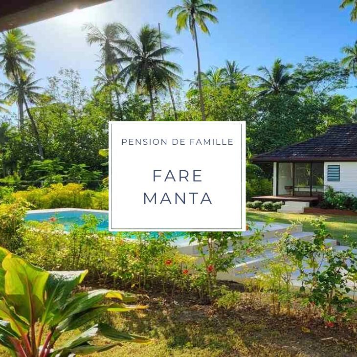 Lodge Fare Manta sur l'ile de Moorea en Polynésie