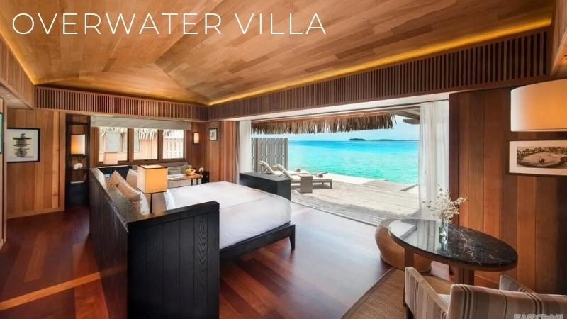overwater villa at the hotel Conrad Bora Bora