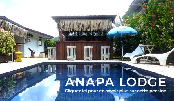 pension Anapa Lodge sur l'ile de Moorea en Polynésie